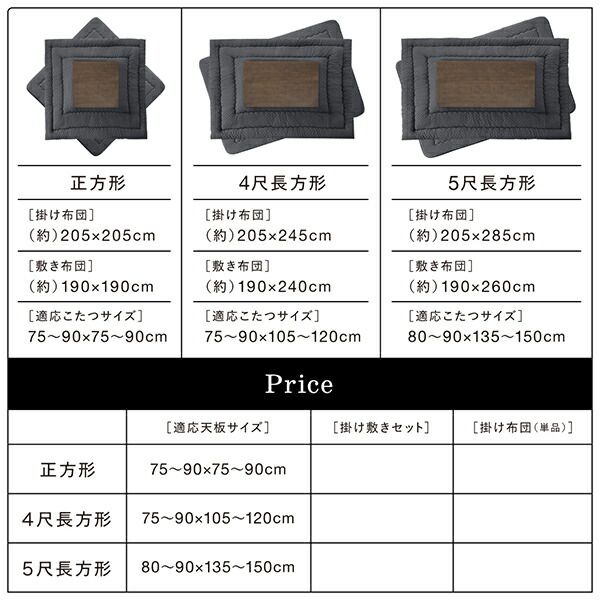 スーパSALE10倍＆4時間限定10％OFF こたつ こたつ布団 おしゃれ ブロックチェック柄こたつ布団 こたつ用掛け布団単品 5尺長方形(90×150cm)天板対応
