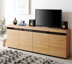 スーパSALE10倍＆4時間限定10％OFF リビング収納 チェスト キャビネット タンス テレビ台 カウンター下収納にもなる薄型ハイタイプテレビボード 幅180