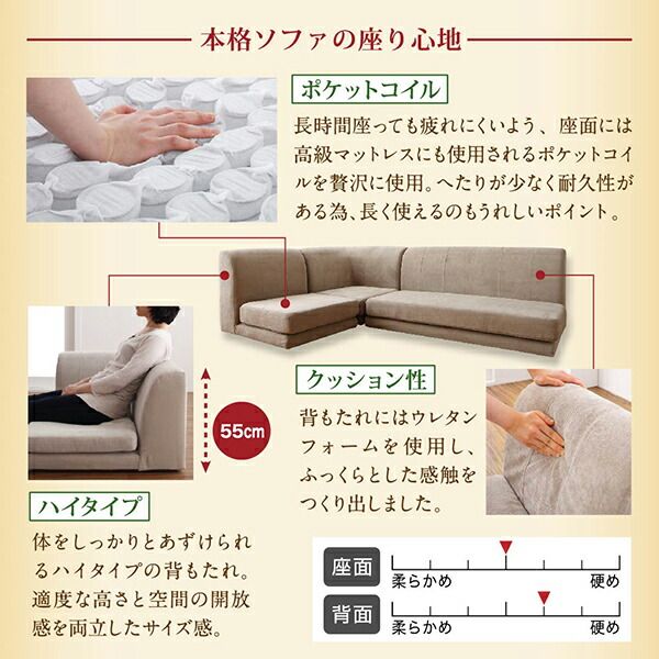 スーパSALE10倍＆4時間限定10％OFF フロアソファ こたつ天板サイズに合わせて選べる洗えるフロアコーナーソファ W120天板対応サイズ 1P+2P+コーナー