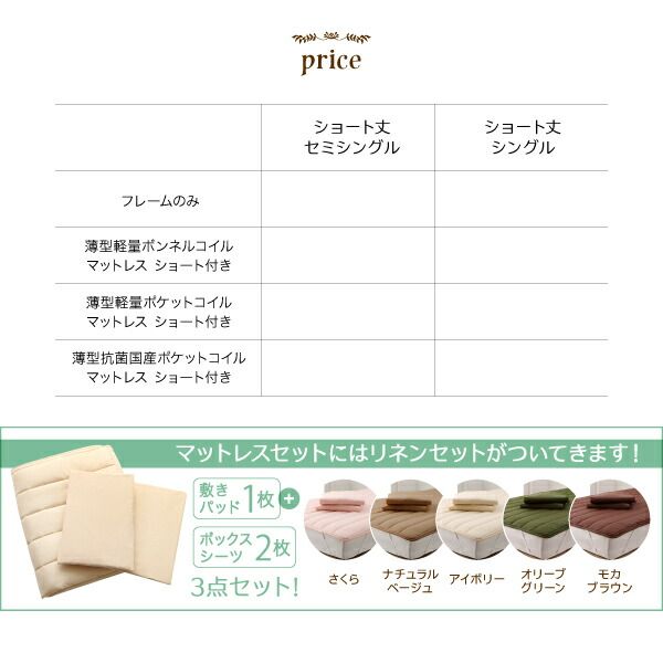 スーパSALE10倍＆4時間限定10％OFF コンパクトロフトベッド ベッドフレームのみ セミシングル ショート丈