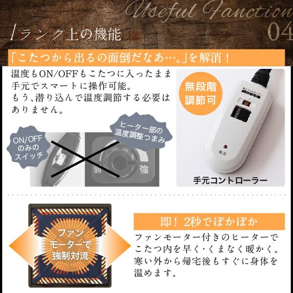 スーパSALE10倍＆4時間限定10％OFF こたつテーブル 天然木の古木風ヴィンテージデザインこたつテーブル 長方形(70×105cm)