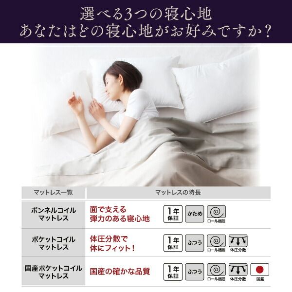 スーパSALE10倍＆4時間限定10％OFF モダンカバーリング脚付きマットレスベッド マットレスベッド 国産ポケットコイルマットレスタイプ シングル 30cm