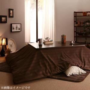 スーパSALE10倍＆4時間限定10％OFF こたつ布団セット 裏プレミアム毛布付き モダンストライプこたつカバー＆防ダニこたつ布団シリーズ こたつ布団3点セット(掛・敷布団＋布団カバー) 正方形(75×75cm)天板対応