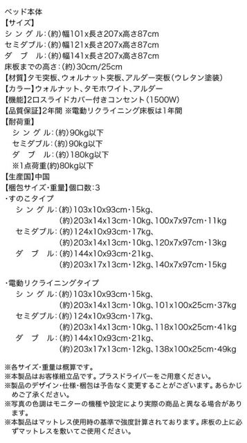 スーパSALE10倍＆4時間限定10％OFF 暮らしを快適にする棚コンセント付きデザインベッド ベッドフレームのみ すのこタイプ ダブル