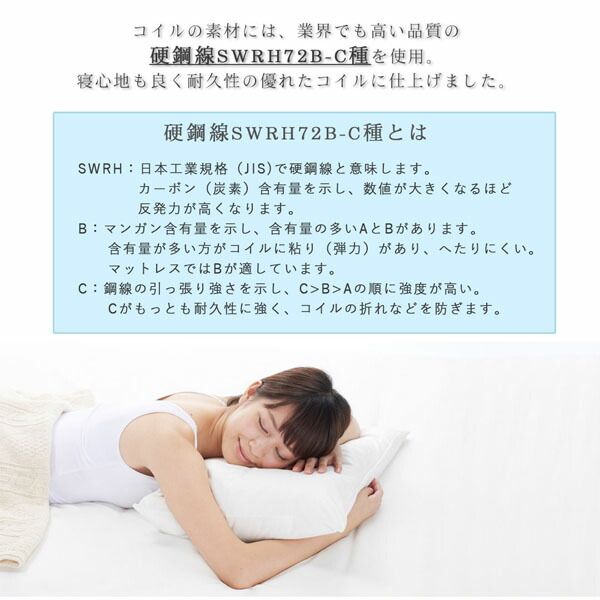 スーパSALE10倍＆4時間限定10％OFF MITAS寝具SELECT 敷き布団 マットレス 腰をしっかり支える通気性ボンネルコイルマットレス ダブル