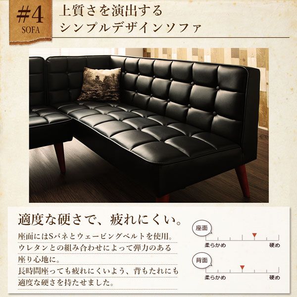 スーパSALE10倍＆4時間限定10％OFF ダイニングセット（テーブル&ソファ チェア ベンチ） こたつもソファも高さ調節ヴィンテージリビングダイニング 6人 5点セット(テーブル+ソファ1脚+アームソファ1脚+チェア1脚+ベンチ1脚) 左アーム W120