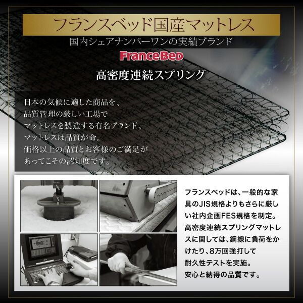 マラソン10倍中 ブラックモダンベッド   ゼルトスプリングマットレスセット ダブル