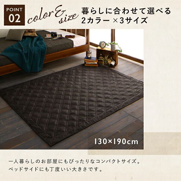 スーパSALE10倍＆4時間限定10％OFF ラグ レザー調洗えるヴィンテージキルトラグ 190×240cm