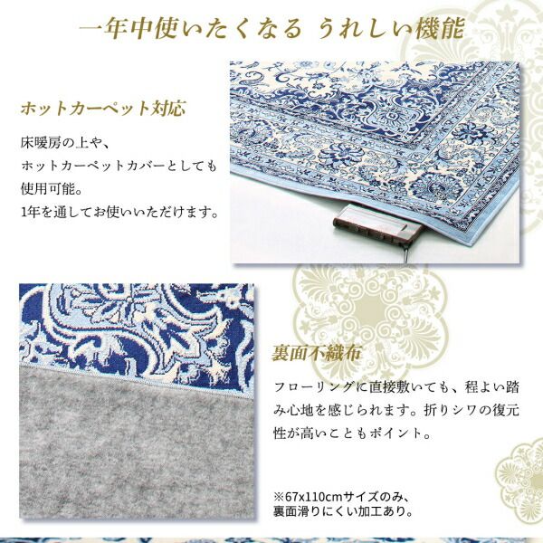 スーパSALE10倍＆4時間限定10％OFF ラグ ベルギー製モケット織リゾート風クラシックデザインラグ 200×250cm