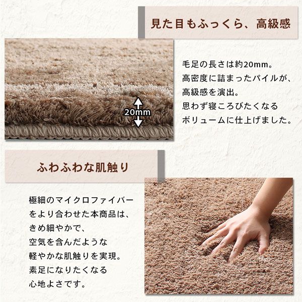 スーパSALE10倍＆4時間限定10％OFF ラグ ふわふわボリュームの洗えるミックスカラーシャギーラグ 90×140cm