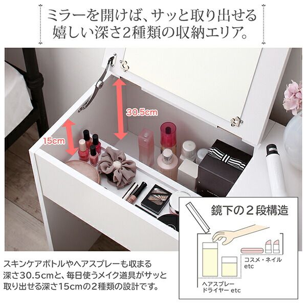 スーパSALE10倍＆4時間限定10％OFF 玄関収納 ドレッサー 収納 白基調のシンプルガーリー収納家具シリーズ クローゼット 高さ150