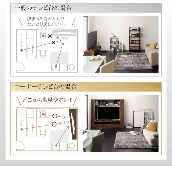 スーパSALE10倍＆4時間限定10％OFF リビング収納 チェスト キャビネット タンス テレビ台 ハイタイプコーナーテレビボード