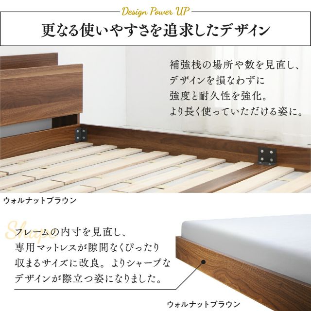 マラソン10倍中 ベッド ローベッド フロアベッド フレームのみ ベット シングルベッド セミダブルベッド ダブルベッド フレーム ベッドフレーム グレー ブラック 白 ホワイト ブラウン おしゃれ 宮付き すのこ ベッドフレームのみ シングル