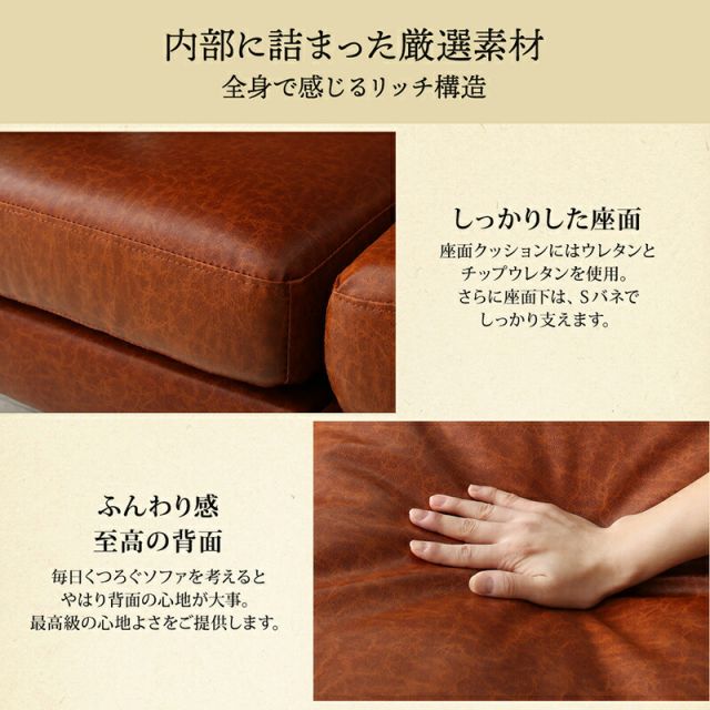 スーパSALE10倍＆4時間限定10％OFF コーナーカウチソファ ソファ l字 ヴィンテージ コーナーカウチソファ ラージサイズ