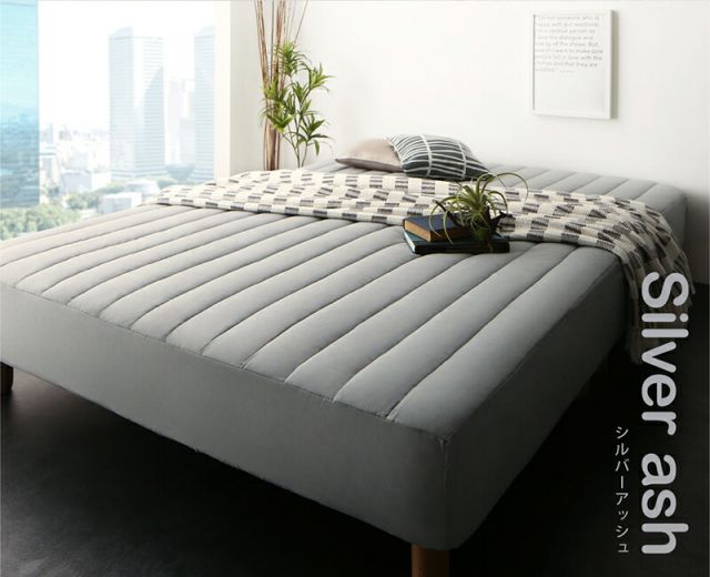 スーパSALE10倍＆4時間限定10％OFF MITAS寝具SELECT ボックスシーツ ふわふわ 敷きパッド 洗濯 寝具 ベット ベッド マットレス 足つきマットレス  綿混 洗い替え シーツ 10色から選べるパッド一体型ボックスシーツ 単品 セミダブル