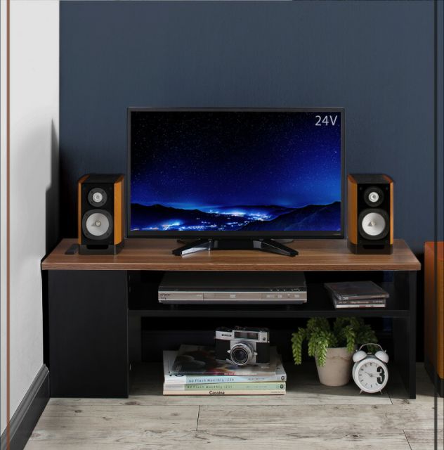 スーパSALE10倍＆4時間限定10％OFF テレビ台 90 90cm テレビボード 32型 収納ボックス 収納 2口コンセント付き コーナー ケーブル収納 隙間 スリム コンパクト 配線 整理 すっきり 木目 ウォールナット 白 黒