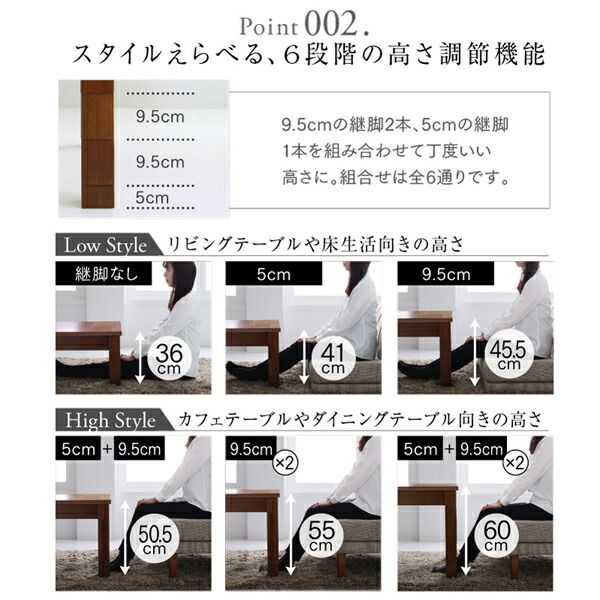 スーパSALE10倍＆4時間限定10％OFF ダイニングセット（テーブル&ソファ） 高さ調節可能 3段階伸長式 大型こたつソファダイニング 5点セット(テーブル+2Pソファ2脚+1Pソファ1脚+コーナーソファ1脚) W120-180