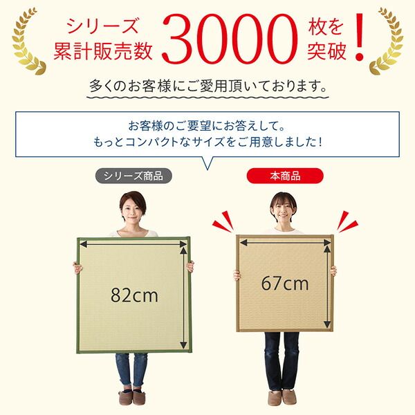 水をはじく国産ユニット畳 1枚入り　置き畳 畳 和室 コンパクト 軽量 防水 日本製 おしゃれ 黒 滑り止め