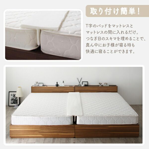 スーパSALE10倍＆4時間限定10％OFF MITAS寝具SELECT マットレスのスキマを埋めるスキマパッド  スキマバッド単品  レギュラー丈