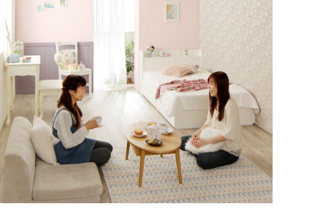 マラソン10倍中 ベッド ショート丈 ベッドフレーム マットレス付き 収納付き 木製 コンセント付き 収納ベッド コンパクト 引き出し付き ホワイト シャビー セミシングルベッド 薄型プレミアムボンネル付き