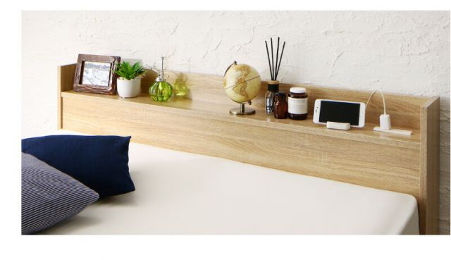 マラソン10倍中 ベッド ショート丈 ベッドフレーム マットレス付き 収納付き 木製 コンセント付き 収納ベッド コンパクト 引き出し付き ホワイト シャビー セミシングルベッド 薄型プレミアムボンネル付き