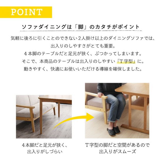 スーパSALE10倍＆4時間限定10％OFF ダイニング ダイニングセット テーブル ダイニングソファ 4人 北欧 おしゃれ 幅150cm ソファダイニングセット 4点セット (テーブル150cm+2Pソファ1脚+1Pソファ2脚)