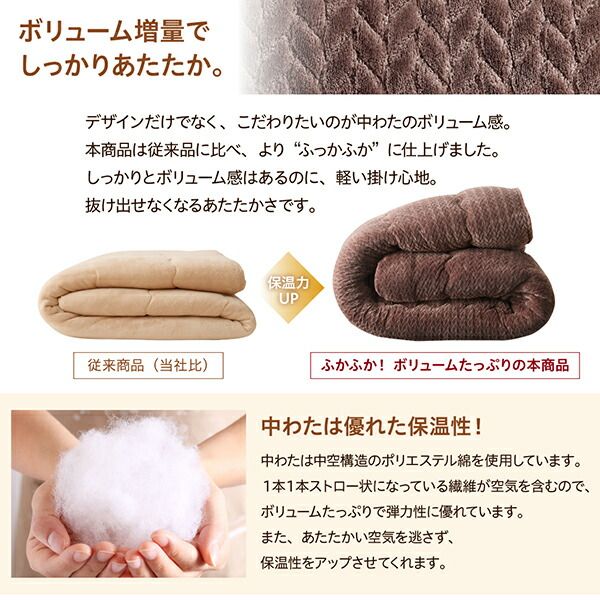 スーパSALE10倍＆4時間限定10％OFF こたつ布団セット ニット風デザインこたつ布団 掛布団&敷布団2点セット 5尺長方形(90×150cm)天板対応