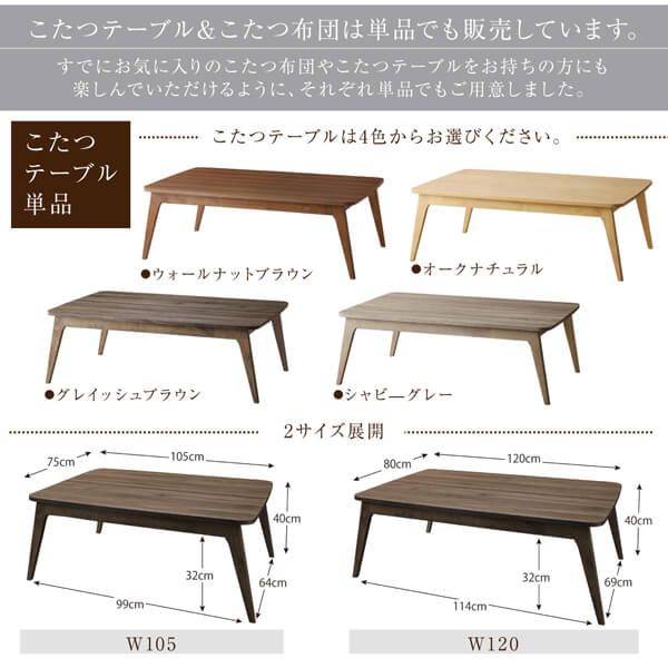 スーパSALE10倍＆4時間限定10％OFF こたつ こたつテーブル おしゃれ 北欧 デザインこたつ フラットヒーター こたつテーブル単品 長方形(75×105cm)