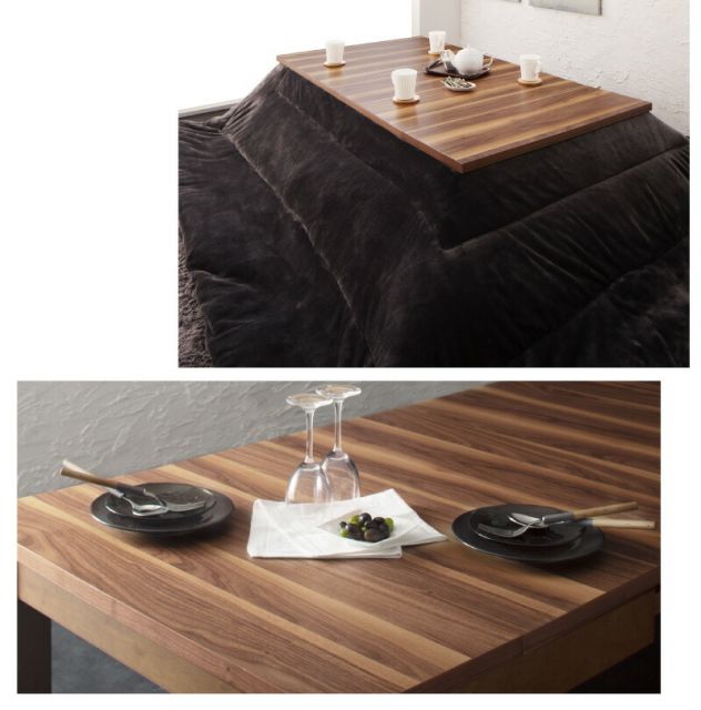 スーパSALE10倍＆4時間限定10％OFF ローテーブル 伸縮 ダイニングテーブル こたつ　6人 8人 6人掛け　こたつテーブル 高さ36-41 幅120-180