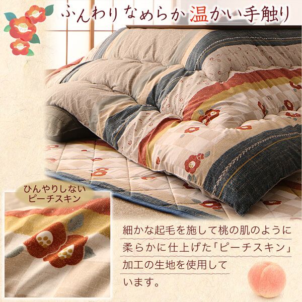 スーパSALE10倍＆4時間限定10％OFF 和レトロこたつ布団 こたつ用掛け布団単品 正方形(80×80cm)天板対応