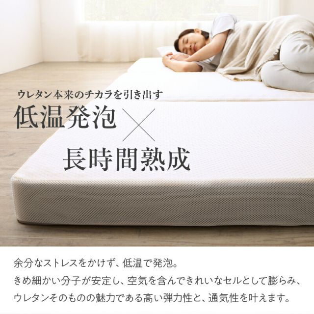 スーパSALE10倍＆4時間限定10％OFF MITAS寝具SELECT マットレス ダブル 布団 高反発 高反発マットレス 敷き布団 敷布団 コンパクト 収納 3つ折り 三つ折り 折りたたみ 極厚 かため 抗菌 防臭 防ダニ 洗える 通気性 腰 白 黒 おしゃれ エアースルー ダブル 厚さ10cm
