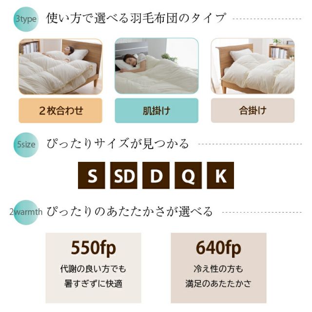 スーパSALE10倍＆4時間限定10％OFF MITAS寝具SELECT 羽毛布団 キング 羽毛 布団 日本製 防ダニ 国産 国内洗浄 春用 秋用 快適 羽毛ふとん 合い掛け布団 掛け布団 掛布団 抗菌  三ツ星ニューゴールドラベル フィルパワー 640fp 合掛け 単品 キング