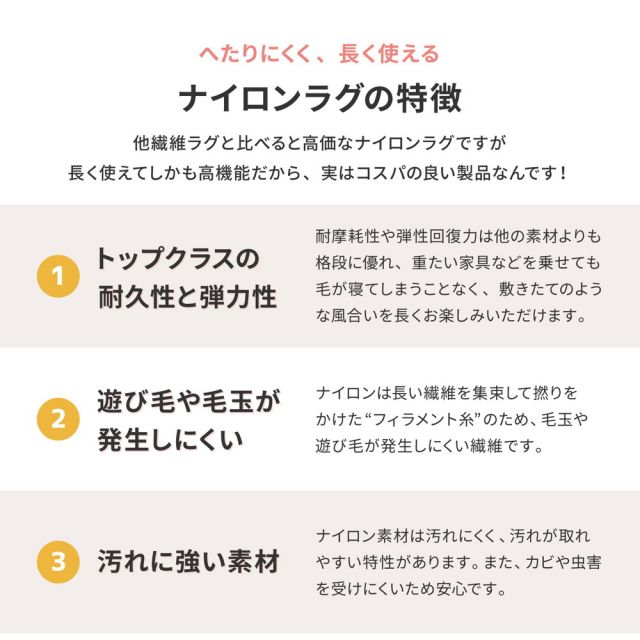 ラグ 洗える おしゃれ ラグマット 滑り止め付 絨毯 マット ラグカーペット カーペット 秋 冬 ウォッシャブル 洗えるラグ ホットカーペット対応 リビング 床暖房対応 高機能ラグ 防ダニ 抗菌 防臭 防音 防炎 制電 日本製 ナイロンラグ 円形 直径180cm