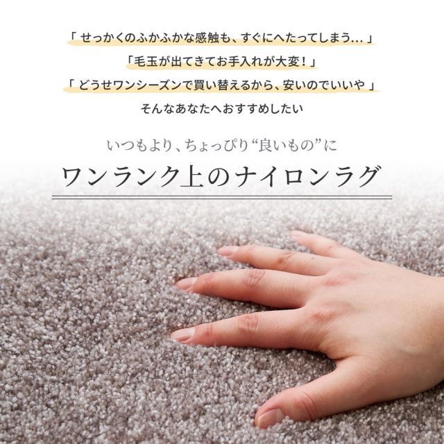ラグ 洗える ラグマット 絨毯 マット ラグカーペット カーペット おしゃれ 秋 冬 ウォッシャブル 洗えるラグ ホットカーペット対応 リビング 床暖房対応 国産高機能ラグ 防ダニ 抗菌 防臭 防音 防炎 制電 日本製 ナイロンラグ 無地 円形 直径180cm