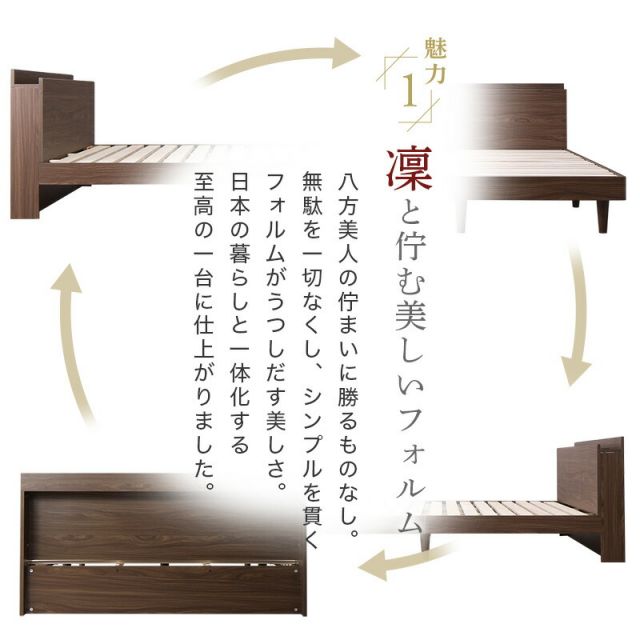 マラソン10倍中 ベッド すのこベッド すのこ ダブルベッド ダブル 敷布団付き 布団 無垢すのこ 天然木すのこ 収納 木製 ベット 頑丈 通気性 北欧 おしゃれ グレー ブラウン 白 黒 敷布団セット ダブル