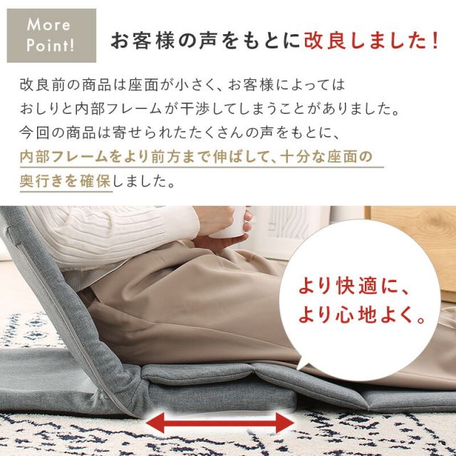 マラソン10倍中 座椅子 スリム コンパクト ハイバック 背もたれ ベッド リクライニング 薄型 軽量 折り畳み 座イス 椅子 いす イス おしゃれ グレー ベージュ アイボリー 18段階 リクライニング座椅子 1人掛け