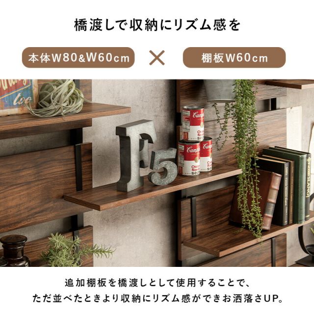スーパSALE10倍＆4時間限定10％OFF ウォールラック棚板 2枚組 60×17.5×15cm