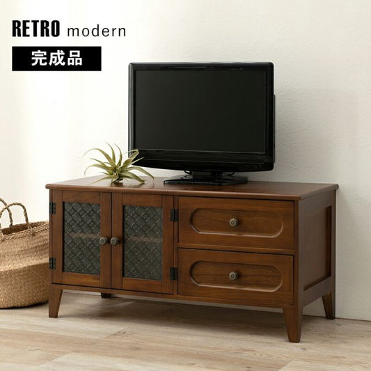 スーパSALE10倍＆4時間限定10％OFF TV台 -MTV-レトロ 両扉 90×40×45cm