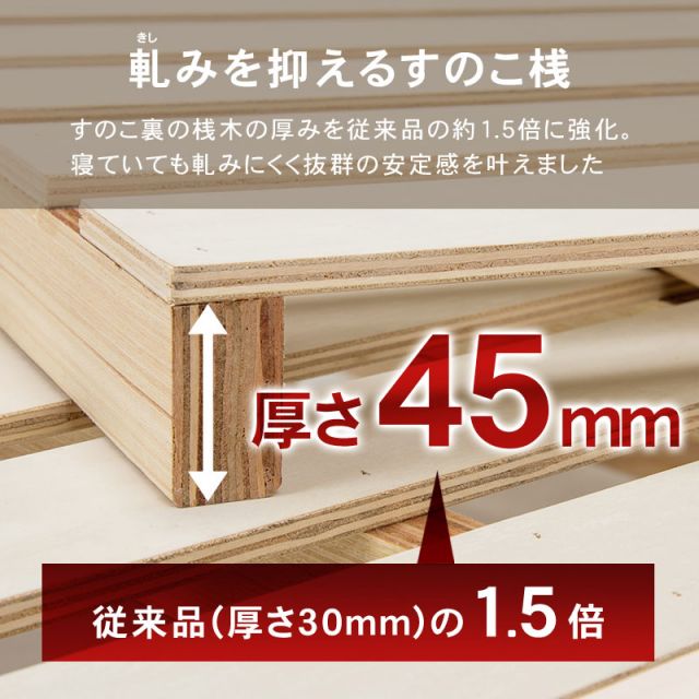 マラソン10倍中 シングルミドルベッド-MB- 98×225×93cm