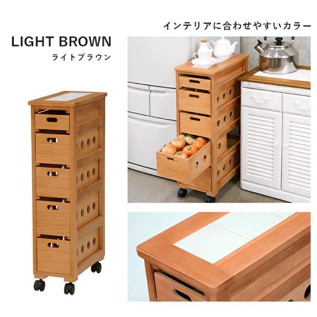 スーパSALE10倍＆4時間限定10％OFF ストッカー-MUD-引き出し5段-ロゴなし 20×40×79cm