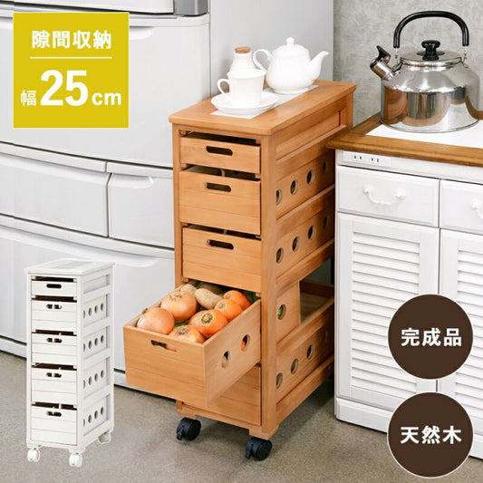スーパSALE10倍＆4時間限定10％OFF ストッカー-MUD-引き出し5段-ロゴなし 25×40×79cm
