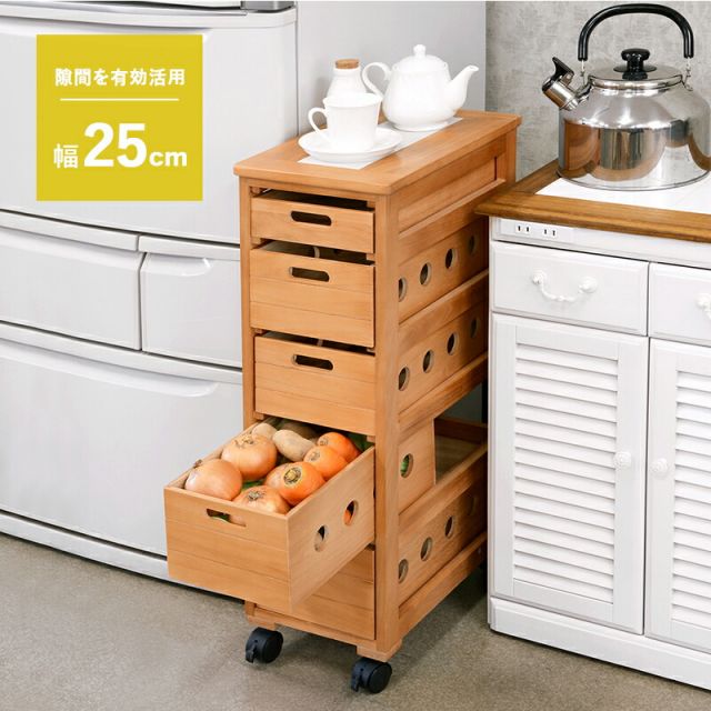 スーパSALE10倍＆4時間限定10％OFF ストッカー-MUD-引き出し5段-ロゴなし 25×40×79cm