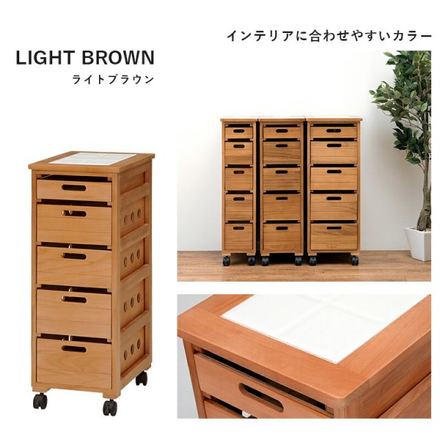 スーパSALE10倍＆4時間限定10％OFF ストッカー-MUD-引き出し5段-ロゴなし 30×40×79cm