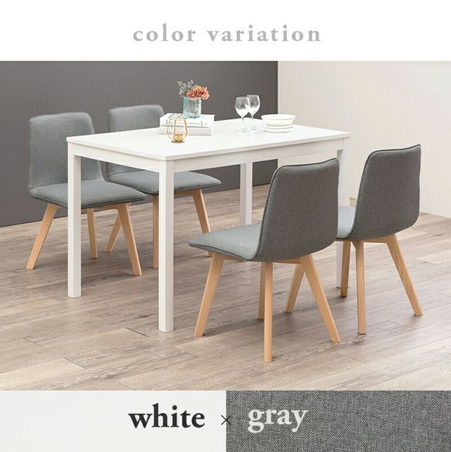 ダイニング5点セット-SH-背もたれロータイプ 110×70×72cm