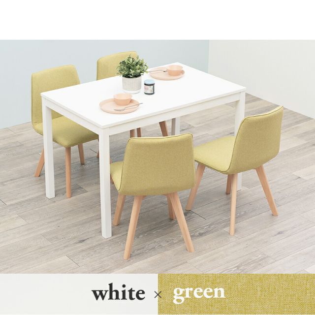 ダイニング5点セット-SH-背もたれロータイプ 110×70×72cm