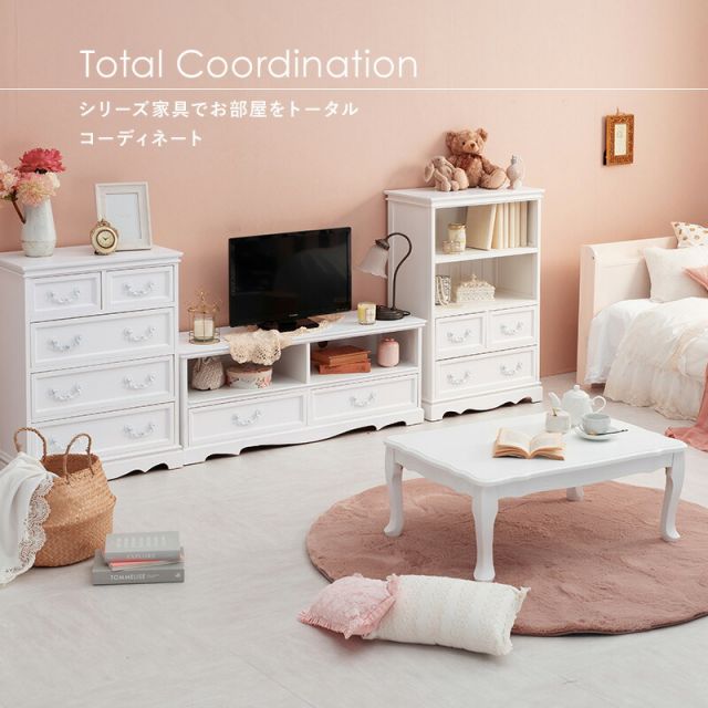 スーパSALE10倍＆4時間限定10％OFF チェスト-MCH-アンティーク取っ手 5杯 60×33.5×78.5cm