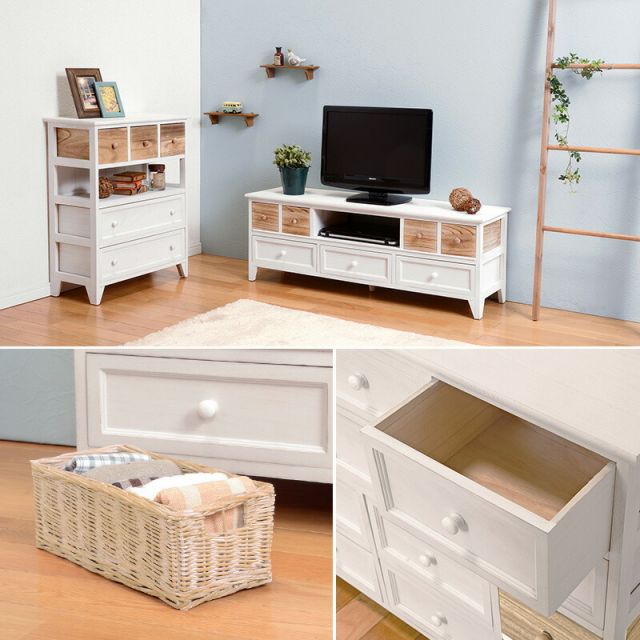 スーパSALE10倍＆4時間限定10％OFF チェスト-MCH-引出しタイプ 60×30×75cm