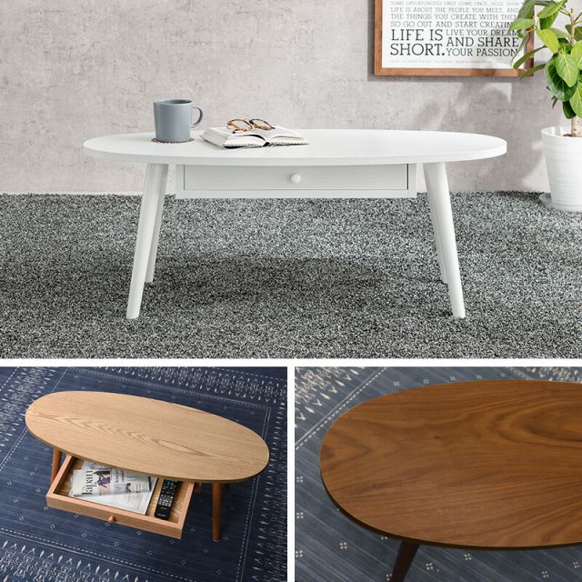 スーパSALE10倍＆4時間限定10％OFF テーブル-MT-オーバル-引出し付き 95×40×37cm