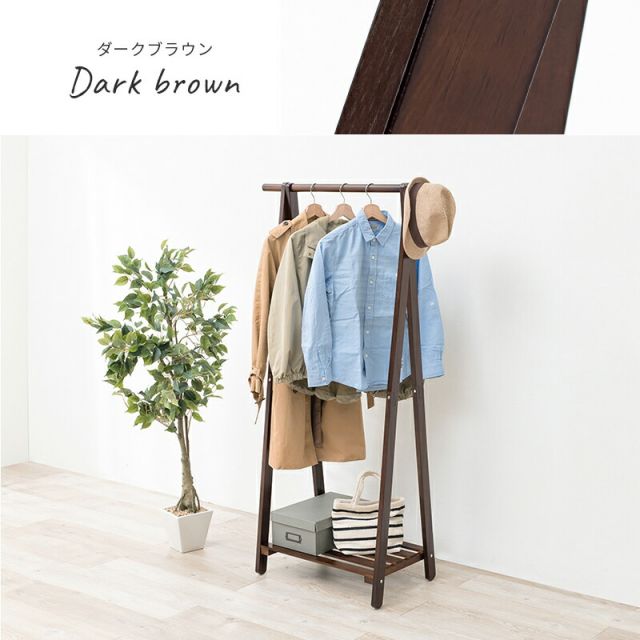 スーパSALE10倍＆4時間限定10％OFF ハンガーラック-棚付き 80×41×150cm