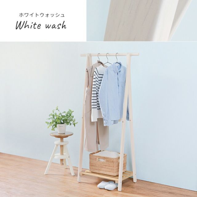 スーパSALE10倍＆4時間限定10％OFF ハンガーラック-棚付き 80×41×150cm